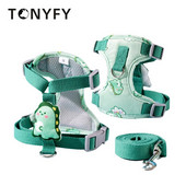 Animacinių filmų naminių šunų petnešų ir pavadėlio rinkinys Reguliuojamas šuniuko apykaklės dirželis naminių kačių petnešų liemenė lauke vaikščiojančių naminių gyvūnėlių priedai