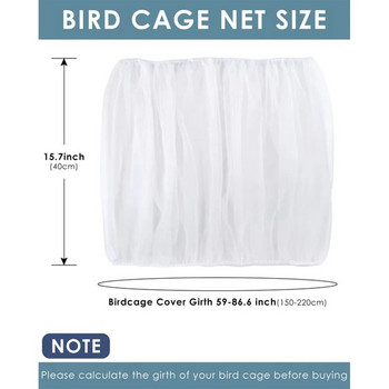 Parrot Bird κάλυμμα κλουβιού ρυθμιζόμενο Universal αναπνεύσιμο ελαστικό πλέγμα φούστα με δίχτυ αδιάβροχο κάλυμμα Cage Guard Dropshipping