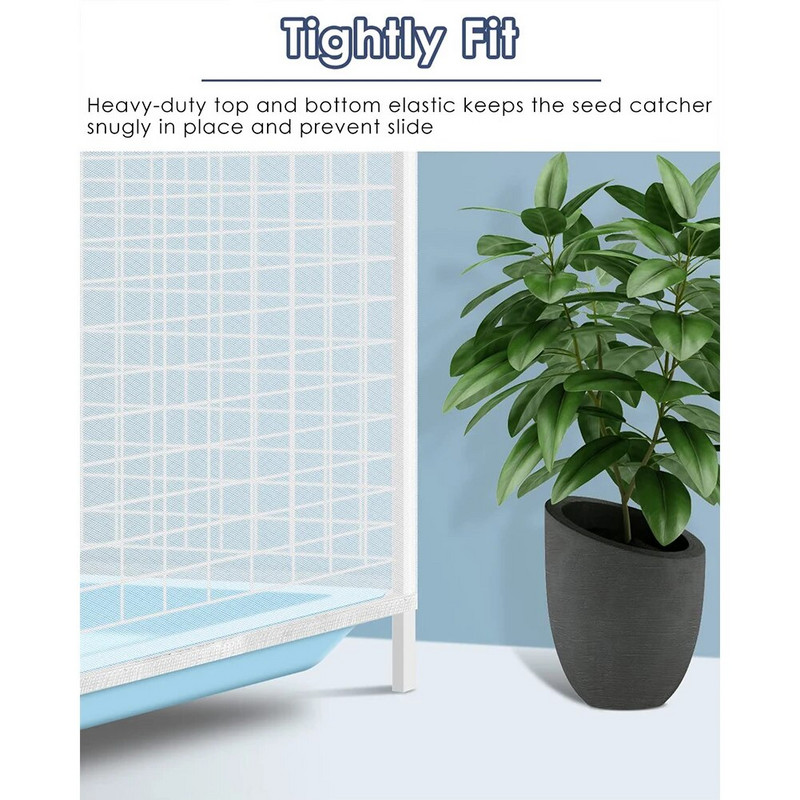 Papūgos paukščių narvelio dangtelis Reguliuojamas universalus kvėpuojantis tamprus tinklinis sijonas, atsparus dulkėms tinklinis dangtelis narvelio apsauga