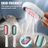 Kačių šunų priežiūros masažo šukos su vandens rezervuaru dvipusiai plaukų šalinimo šepečiai Kačių priežiūros reikmenys kačiukams