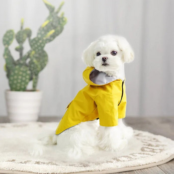 Καλοκαιρινό νέο αδιάβροχο με κουκούλα για κατοικίδια Ρούχα για σκύλους αδιάβροχα τετράποδα αδιάβροχα ρούχα για σκύλους Corgi Bulldog Μικρά ρούχα για σκύλους για κατοικίδια