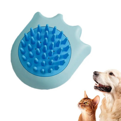 Šunų vonios masažo šepetėlis Katės letenos formos masažuojamasis šampūno šepetys Nešiojamas kačių šepetys, skirtas augintiniams plauti Daugiafunkcis