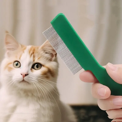 Cat Comb Massage Cat Brush Steel Dense Combs for Cats Hair Cleaning Tool Pet Grooming Dog Comb Pet Hair Remover Cats Accessories
