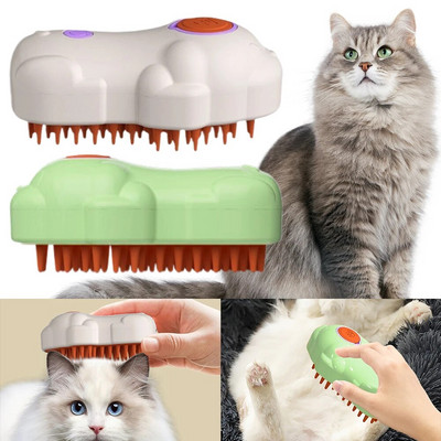 3-ühes aurutav hooldushari Multifunktsionaalne kassiuduhari Laetav kassipuhastuskamm pika-/lühikarvalistele kassidele