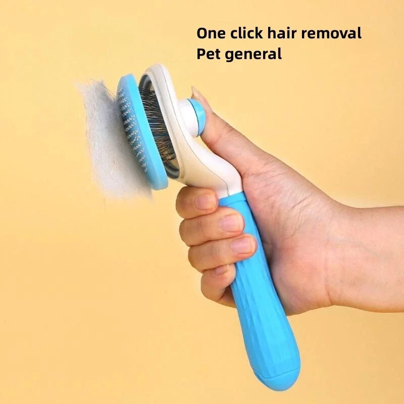 1 vnt. naminių gyvūnėlių plaukų šepetys kačių šukos Priežiūros ir priežiūros kačių šepetys nerūdijančio plieno šukos ilgo plauko šunims Valymas naminiams gyvūnėliams šunų priedai