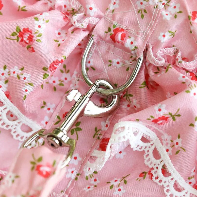 Ogrlica za kućne ljubimce Mali srednji pas Chihuahua Pomeranian Dodaci Ins Style Ogrlica s remenom Cvjetni povodac za štene Oprsnica za kućne ljubimce