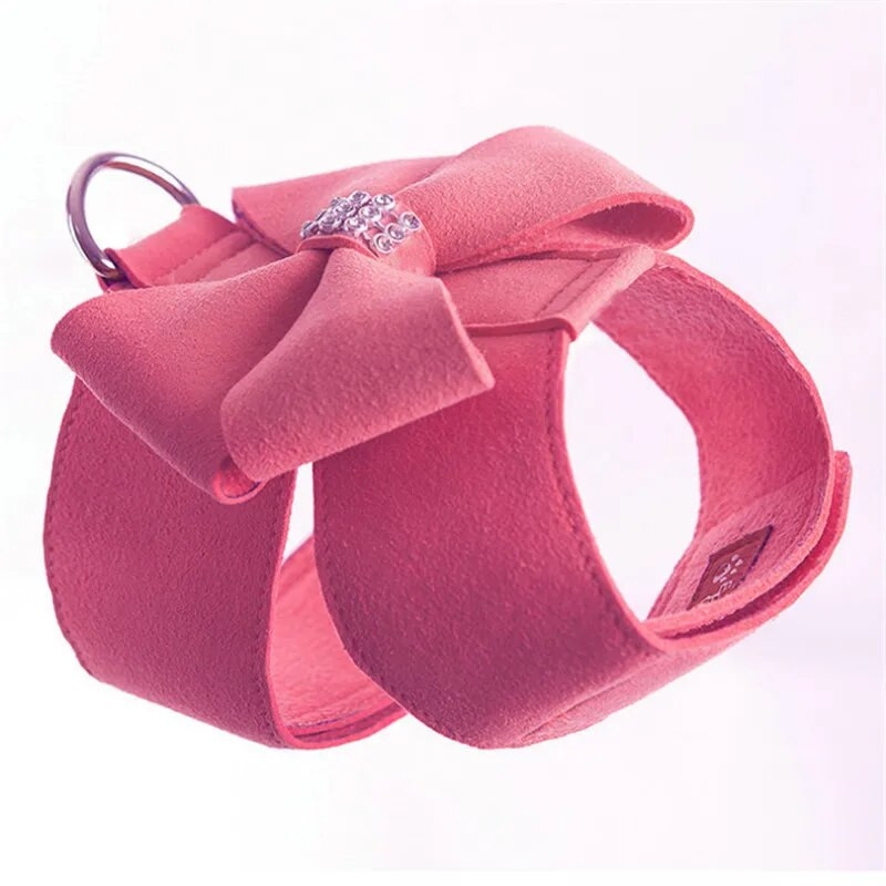 Blingo kalnų krištolinio akmens naminių gyvūnėlių šuniukų pakinktai ir pavadėlis mažoms šuniškoms katėms Čihuahua Jorkšyro rožinis vaikščiojimo lauke pavadėlis