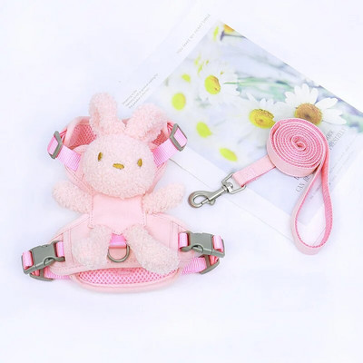 Pet Vest solid šunų petnešos ir pavadėlio rinkinys Pocket Bear šviesą atspindintys naminiams gyvūnėliams skirti drabužiai, skirti Chihuahua Yorkie vaikščiojimui treniruojamai kačių šunų grandinėlei