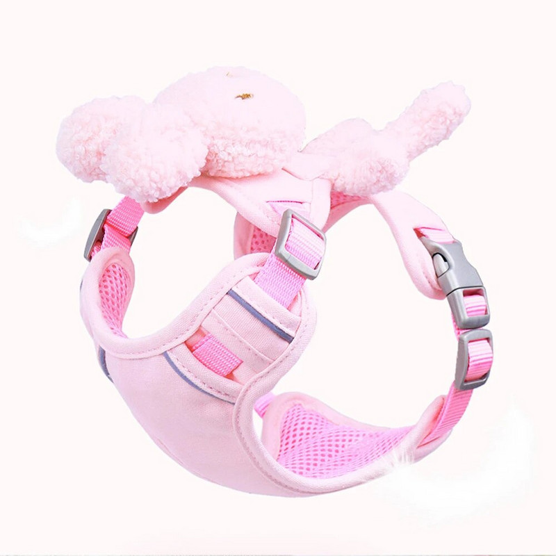 Pet Vest solid šunų petnešos ir pavadėlio rinkinys Pocket Bear šviesą atspindintys naminiams gyvūnėliams skirti drabužiai, skirti Chihuahua Yorkie vaikščiojimui treniruojamai kačių šunų grandinėlei