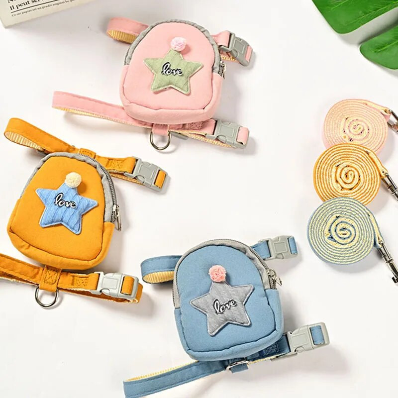 Ruksak za kućne ljubimce Traka za prsa protiv odvajanja Povodac za hodanje mačaka na otvorenom Povodac za pse Podesivi povodac za mačke i pse