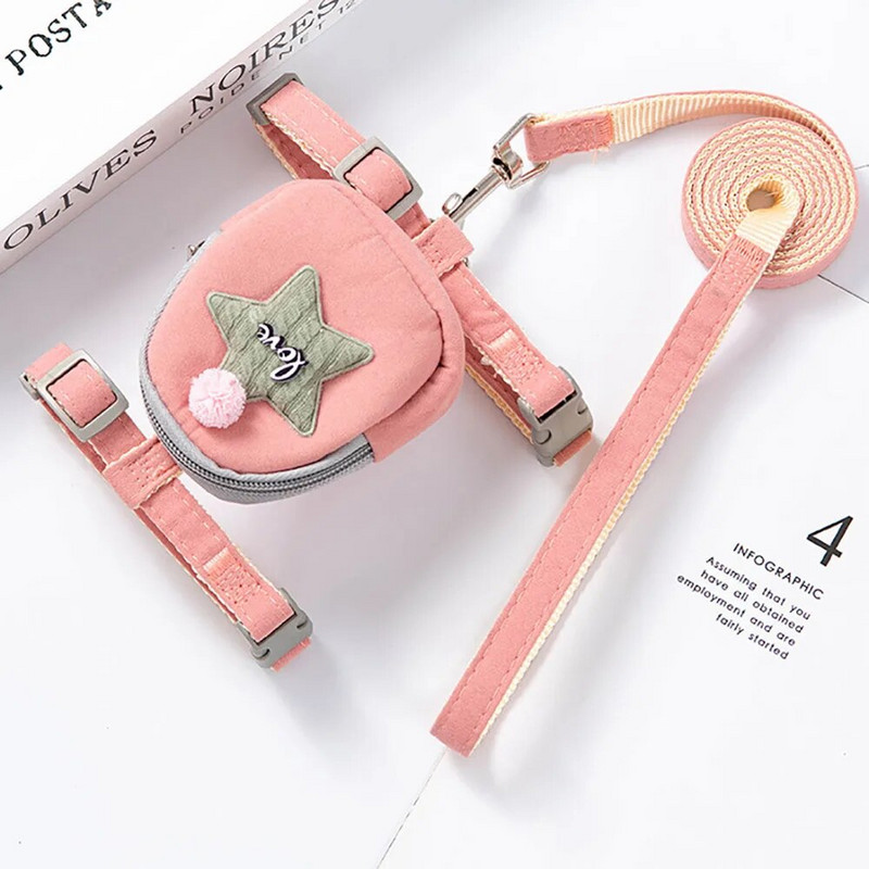 Ruksak za kućne ljubimce Traka za prsa protiv odvajanja Povodac za hodanje mačaka na otvorenom Povodac za pse Podesivi povodac za mačke i pse