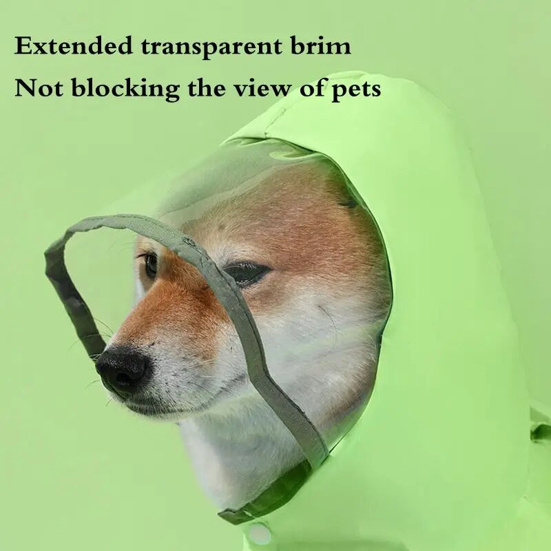 S-3XL Kisállat Kutya Esőkabát Átlátszó Kapucnis Jumpsuit Kutya Vízálló Kabát Vízálló Ruhák Kutyák Macskák Kabát Kisállat Kellékek