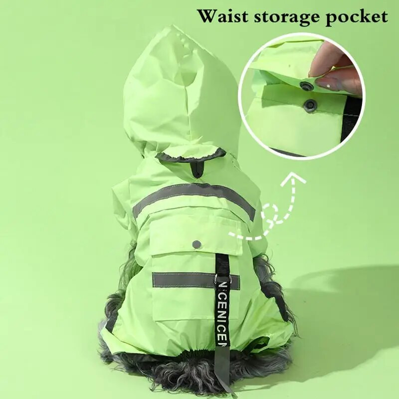 S-3XL Kisállat Kutya Esőkabát Átlátszó Kapucnis Jumpsuit Kutya Vízálló Kabát Vízálló Ruhák Kutyák Macskák Kabát Kisállat Kellékek