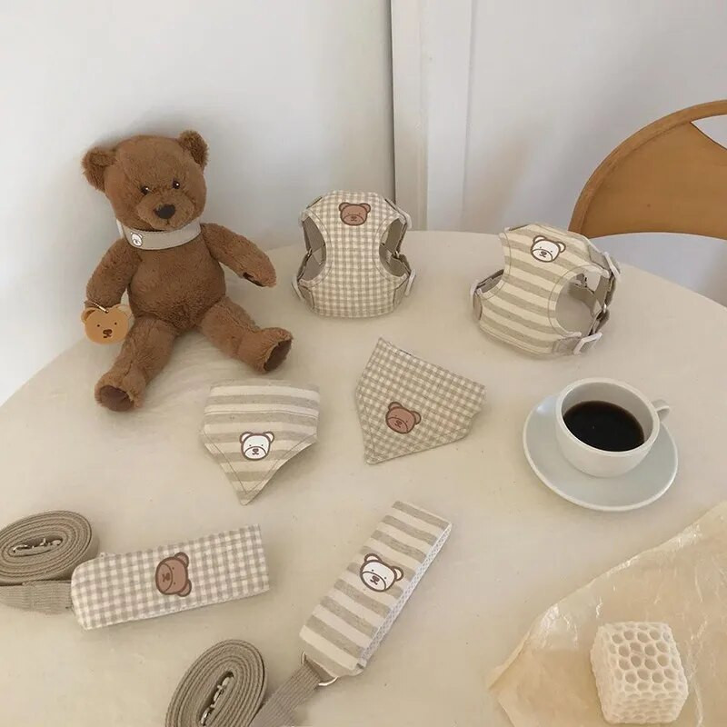 Medvilninis naminių šunų pavadėlis Mielas kačių šunų pavadėlis, reguliuojamas vidutinės didelės liemenės vaikščiojimo pavadėlis Minkštas kvėpuojantis pavadėlis prancūzų buldogo