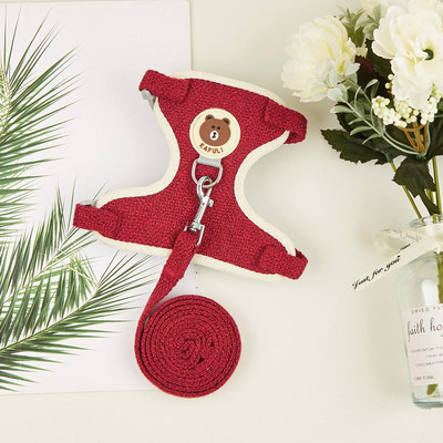 Koerarakmed väikestele koertele Hingavad reguleeritavad vestirakmed kassikutsikale Lemmikkoera rihm Koera kassi kaelarihm Koera kassi tarvikud