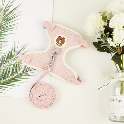 Koerarakmed väikestele koertele Hingavad reguleeritavad vestirakmed kassikutsikale Lemmikkoera rihm Koera kassi kaelarihm Koera kassi tarvikud