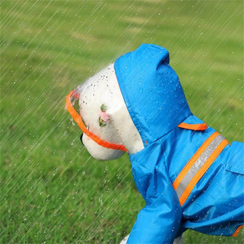 Модерно яке за кучета Дъждобран 5 размера Устойчив на износване Сладък летен дъждобран за кучета Дизайн на копчета за пране Дъждобран за кучета Консумативи за кученца