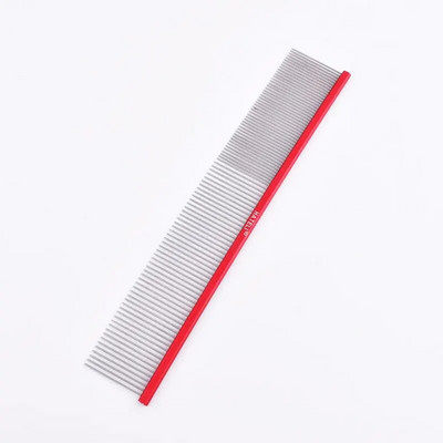 Naminių gyvūnėlių plaukų šukos 16/19/22 cm Profesionalios šunų priežiūros nerūdijančio plieno šukos pašalina kačių ir šunų plaukus Grožio masažo šukos