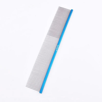 Naminių gyvūnėlių plaukų šukos 16/19/22 cm Profesionalios šunų priežiūros nerūdijančio plieno šukos pašalina kačių ir šunų plaukus Grožio masažo šukos