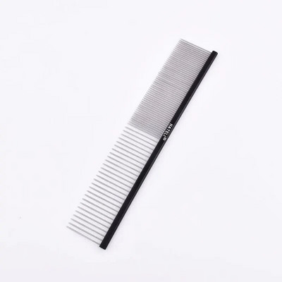 Naminių gyvūnėlių plaukų šukos 16/19/22 cm Profesionalios šunų priežiūros nerūdijančio plieno šukos pašalina kačių ir šunų plaukus Grožio masažo šukos