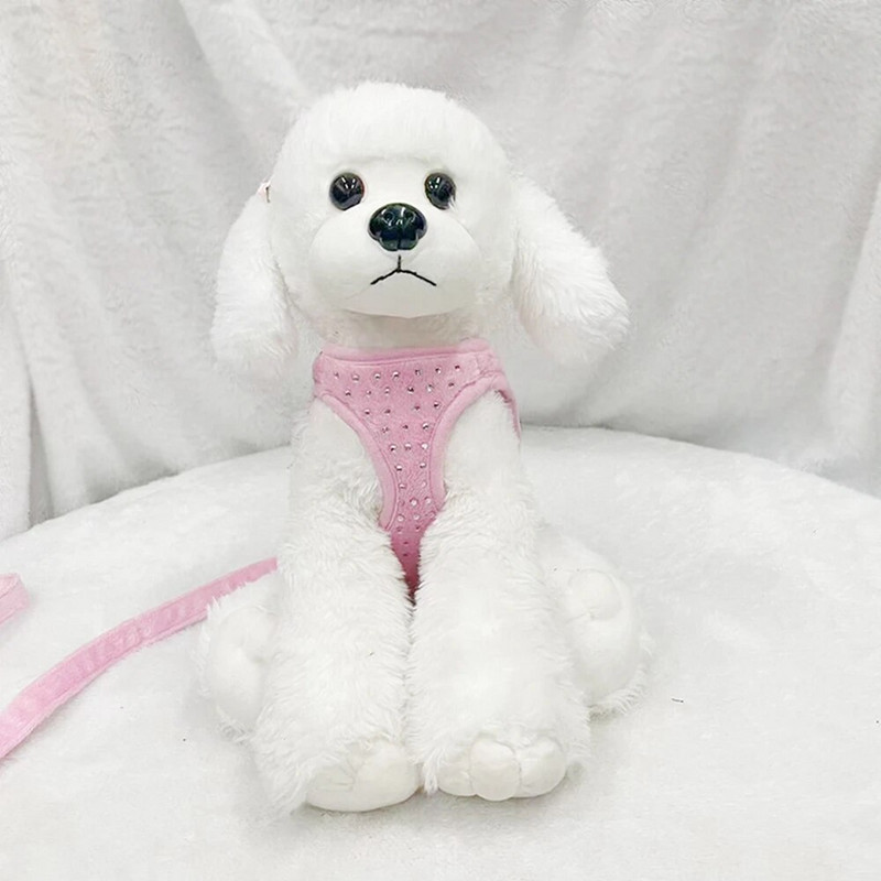 Šunų diržai mažiems šunims katėms šunų krūtinės dirželiai augintiniai Minkšti reguliuojami šunų diržai šuniukų kačių liemenių diržai