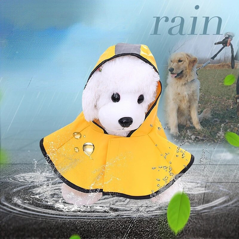Moodsad lemmikloomakoerariided veekindel vihmamantel, isikupärastatud keebi tüüpi helkurribadega hingav vihmamantel väikestele/keskmistele koertele