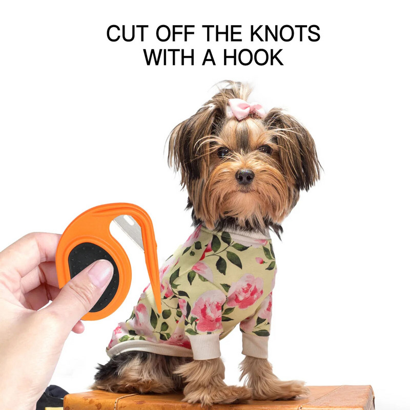 Kačių šunų priežiūros šukos pašalina susivėlimus Lengvai valomas Ergonominis šepetys ilgaplaukėms katėms Kačių šunų priežiūros šepečių šukos