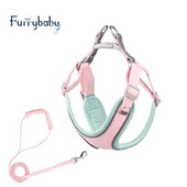 Furrybaby Hot Parduodama zomšinė liemenė, šviesą atspindinti naminių gyvūnėlių krūtinės dirželiai šunų pavadėliui mažiems ir vidutiniams šunims.