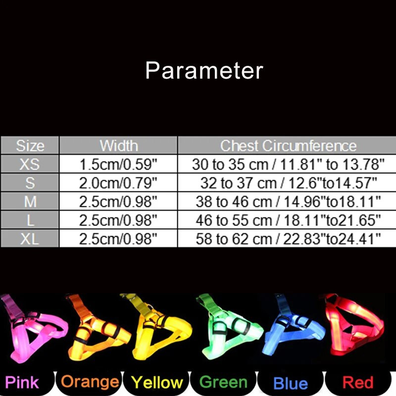 Módne LED elektronické postroje pre domáce zvieratá, nylonové doplnky pre psov, blikajúce svetlo, vodítko pre domáce zvieratá, lano, opasok, svietiaca vesta, potreby pre domáce zvieratá
