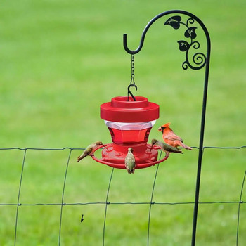 Υπαίθριος κρεμαστός τροφοδότης κολιμπρί Αποσπώμενος στεγανός τροφοδότης πουλιών Δοχείο τροφίμων για διακόσμηση αυλής κήπου