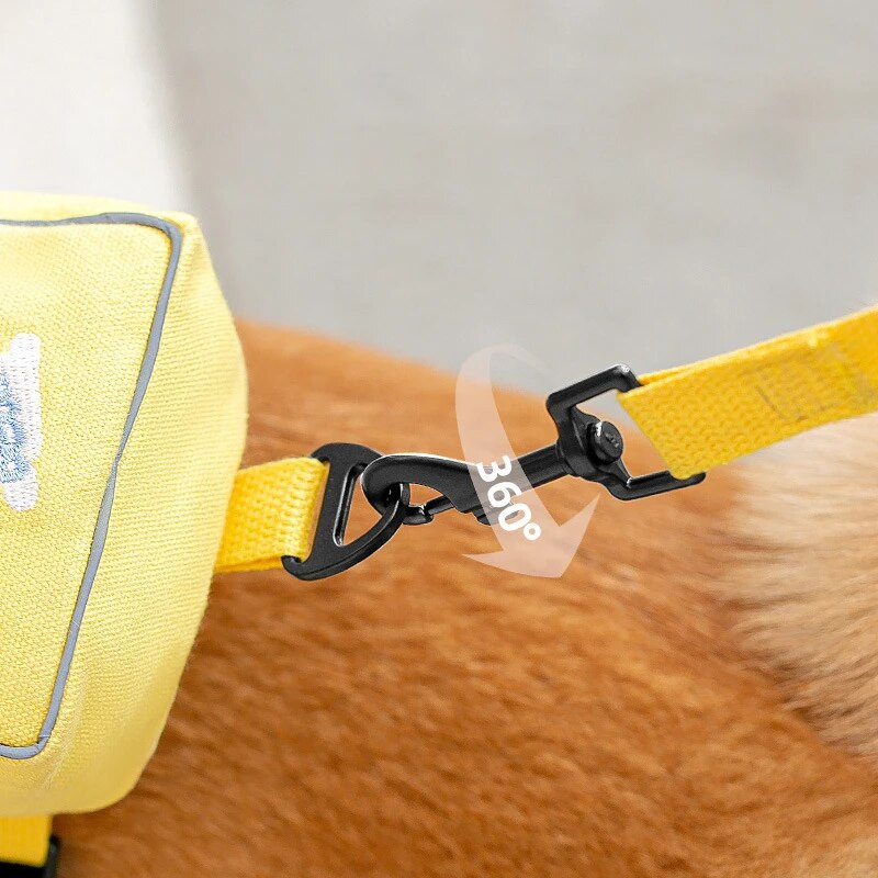 Σετ λουριών λουριών με λουρί για μικρό σακίδιο σκύλου για μεσαίους σκύλους γιλέκο γάτας Αξεσουάρ τσέπης για σνακ