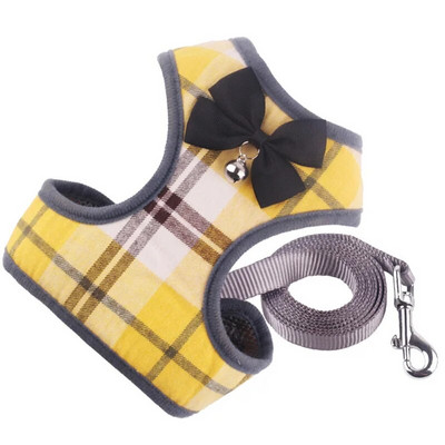 Mažų šunų petnešų ir pavadėlio rinkinys naminių kačių liemenių petnešėlės su peteliškės tinkleliu paminkštintais pavadėliais mažiems šuniukų čihuahua jorko mopsams