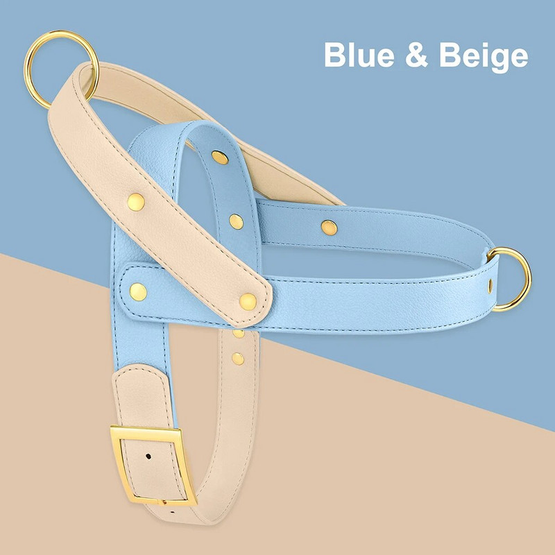 Odiniai be traukimo šunų diržai Maži vidutiniai dideli šunų diržai minkšti paminkštinti Pet Pitbull liemenė, patvari, reguliuojama šunims Mopsas Pitbull