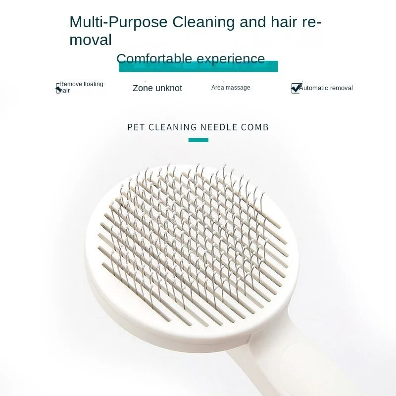 Savaime išsivalantis šepetėlis šukuojantis naminių gyvūnėlių plaukų šalinimo priemonė Minkštas šepetys Šukos kačių plaukų valiklis Grožio produktai šunų kačių reikmenims