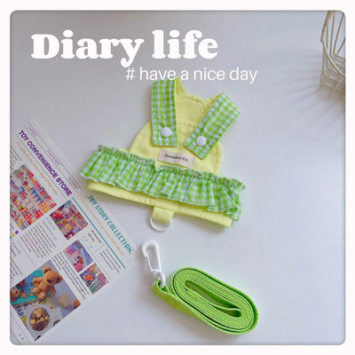 Naminių gyvūnėlių grotelių spalvos krūtinės juostelė Miela kepurė nuo saulės Drabužiai šunų katės vasariniai krūtinės dirželiai Trakciniai drabužiai Meškiukas Mažas šuns sijonas su dirželiu