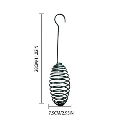 Paukščių tiektuvas lauke pakabinamas tinklelio šėrimas nešiojamiems laukiniams paukščiams geležies riebalų kamuoliukų laikiklis Gaminiai Parko sodo medžių konteineris