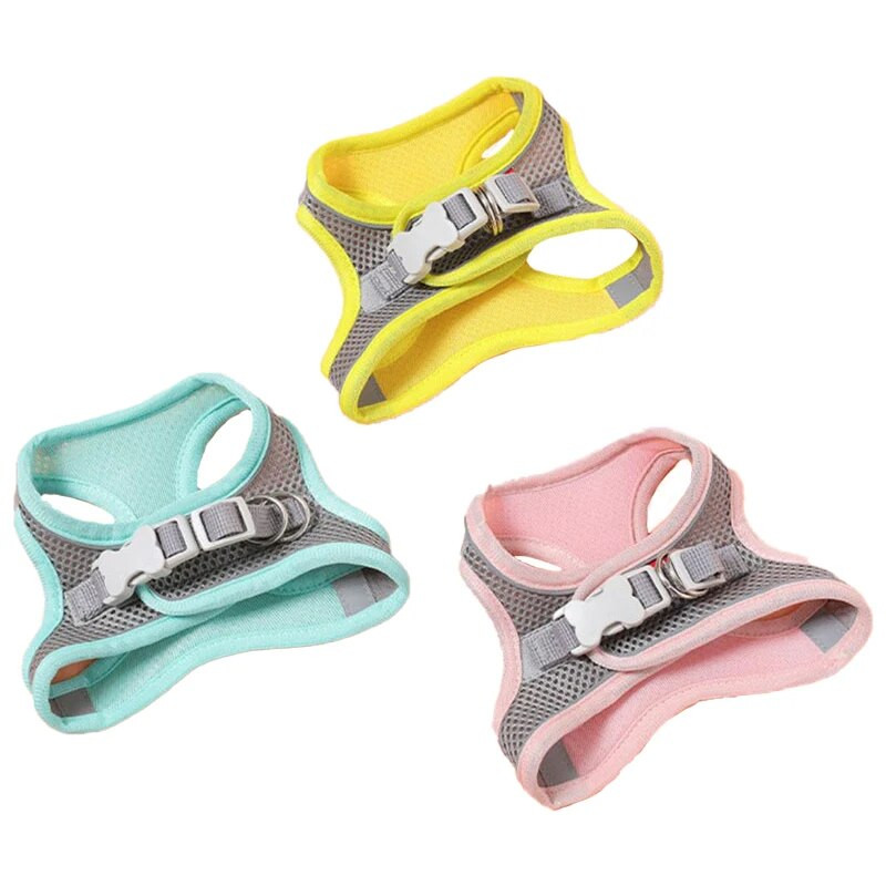 Koerte rakmed Vest Rind Kass Kaelarihmad Köis Väikesed koerad Helkur Hingav Reguleeritav Õues jalutamiseks Reisitarbed Lemmikloomatarbed