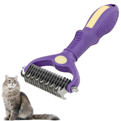 Cats Grooming Professional Pet Deshedding Brush Pet Fur Knot Cutter Puppy Cat Comb Brushes Dog Hair Remover Cat Accessories