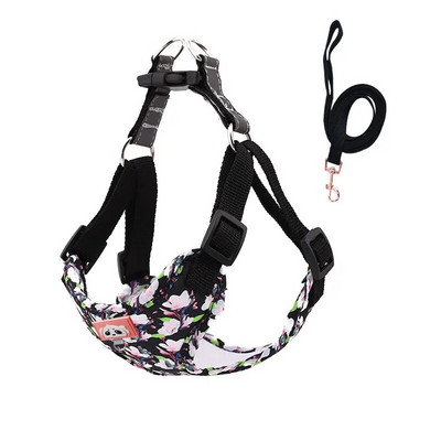 Reguliuojami diržai šuniui be įtempimo miela katė minkštų vaikščiojimo pavadėlių rinkinys augintinio šuns liemenės liemenė Teddy Beagle tinka mažiems ir med.