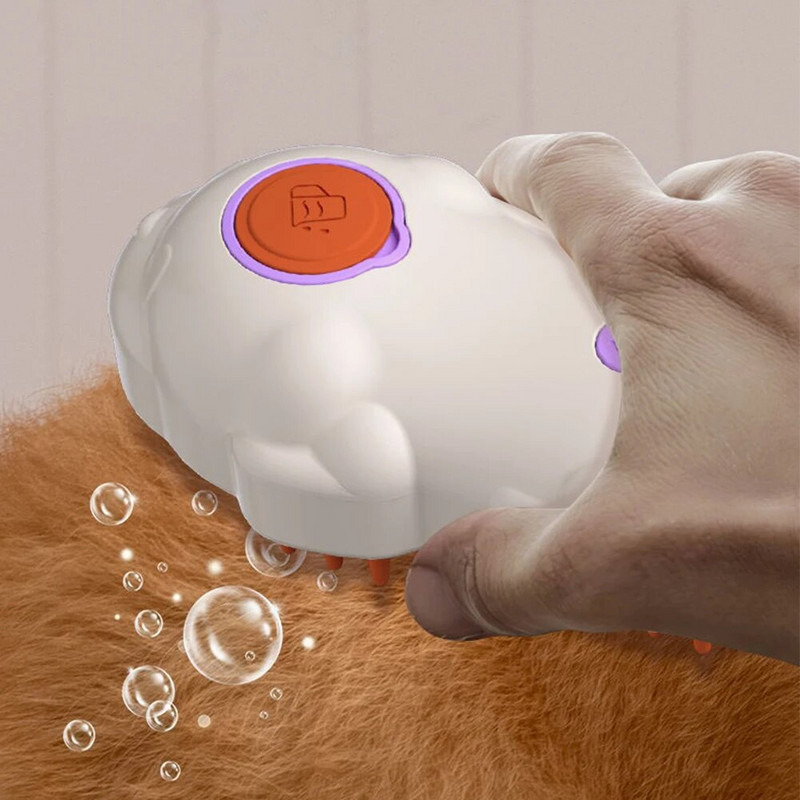 3 viename kačių garų šepetys Daugiafunkcis garinis naminių gyvūnėlių plaukų šepetys Įkraunamas garuojantis šepetys ilgo ir trumpo plauko katėms