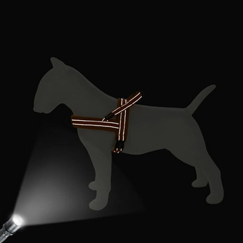 Светлоотразителен найлонов колан за кучета, регулируем на открито без дърпане, малък, среден, голям, жилетка с колан за домашни кучета за френски булдог домашни любимци Perro