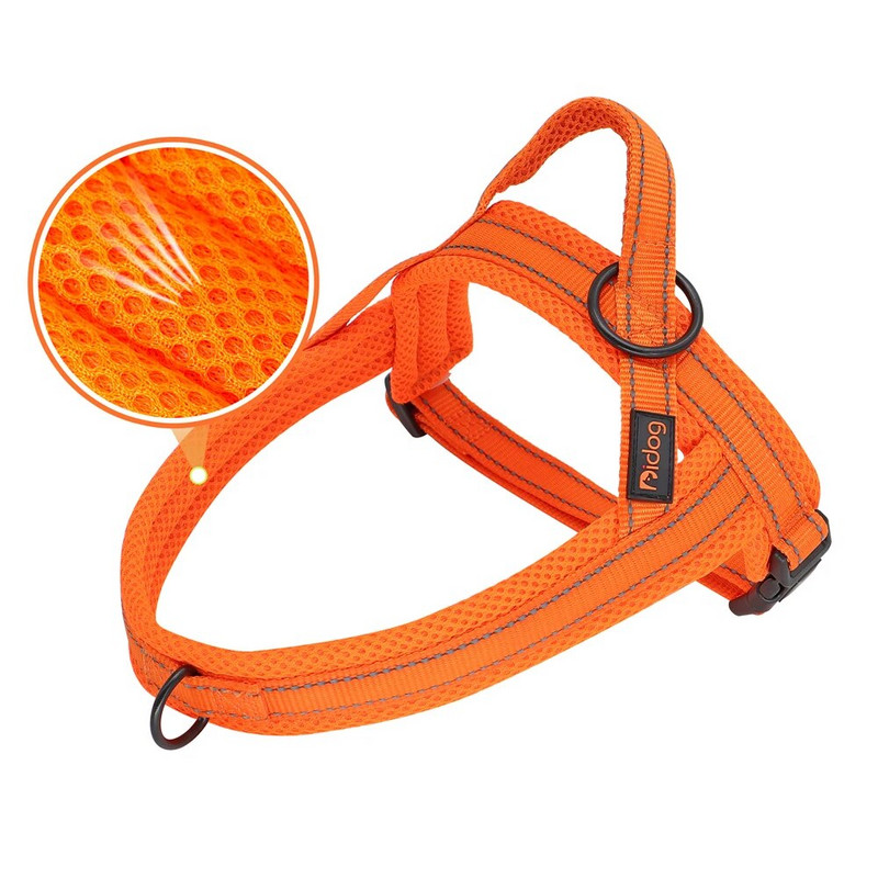 Fényvisszaverő nylon kutyahám, állítható kültéri, húzás nélkül, kicsi, közepes, nagy, kisállat kutya hám mellény francia bulldog háziállatokhoz Perro