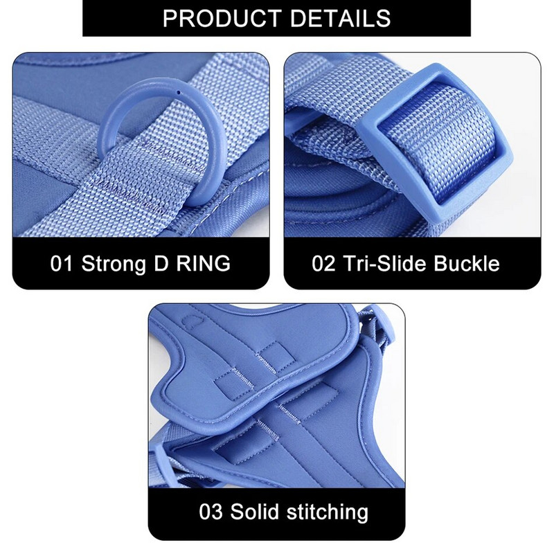 Új, légáteresztő kutyahám Állítható mellkasi heveder kültéri séta szabadidős hám kistestű kutyáknak közepes kisállat kiegészítők