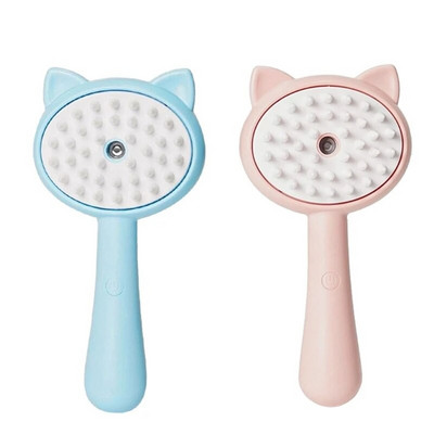 Cats Fogging Comb Hairdressing Brush Tool Cats/Dogs Fogging Brush for Massaging Removing Knotting for Long&Short Hair Cats 090C