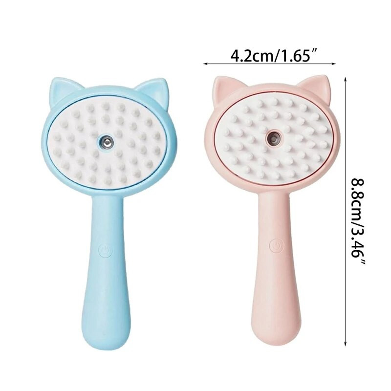 Kačių rūko šukos kirpyklų šepetys katėms / šunims rūko šepetys masažui, mazgų šalinimas ilgo ir trumpo plauko katėms 090C