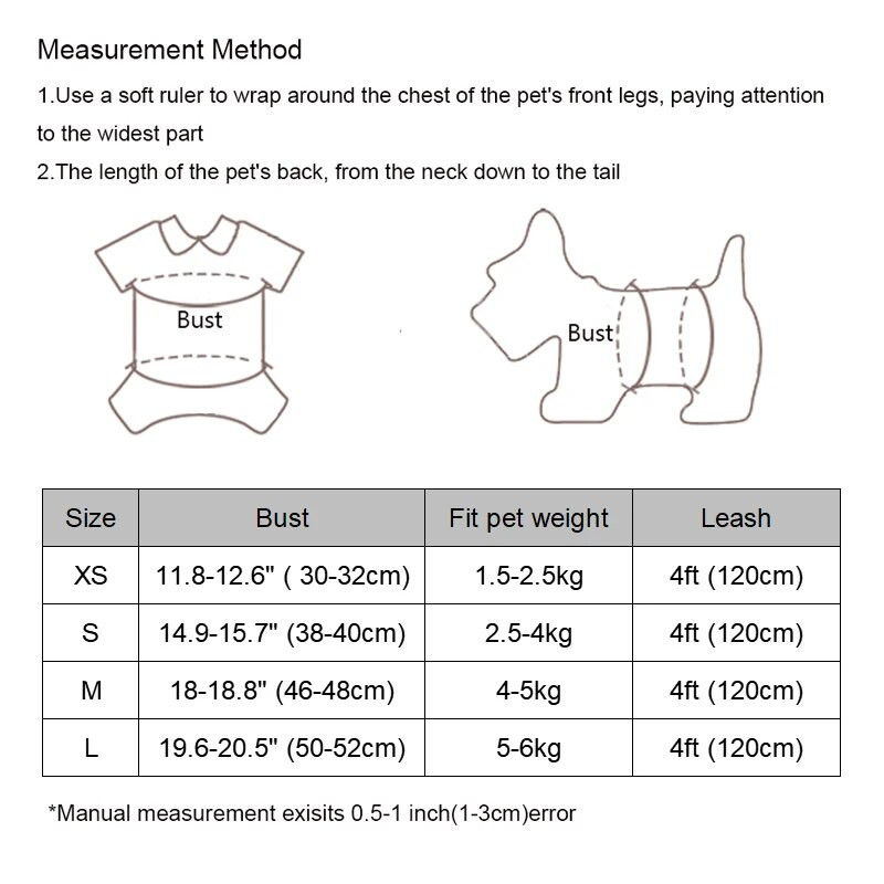Bowknot šunų diržų pavadėlių rinkinys Užkandžių maišelis Minkštas, šiltas naminių gyvūnėlių drabužiai Katės diržai mažiems ir vidutiniams šunims Liemenės pavadėliai vaikščioti lauke
