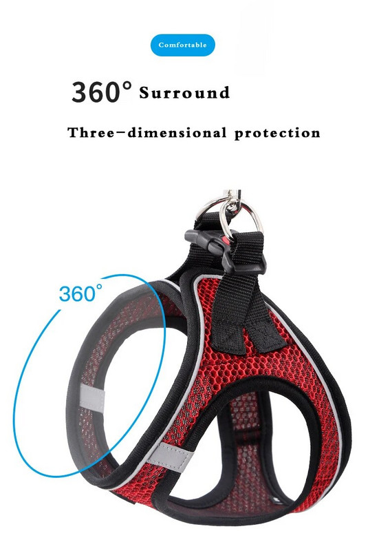 Samll Dog Nylon kaelarihmad Vest kassi plii helkur koos lemmiklooma jalutusrihmaga kutsikatarvikud Koertele mõeldud asjad Tarvikud Rinnapael