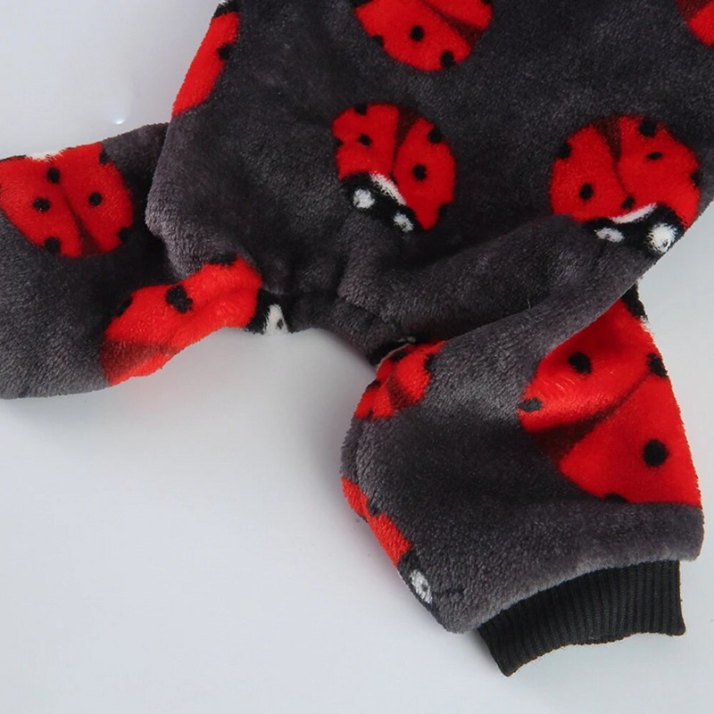 Šilti žieminiai šunų pižamos drabužiai naminiams gyvūnėliams mažiems šunims kačių pižamos šunų kombinezonai vidutinio dydžio šunims miegoti drabužiai