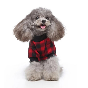 Χριστουγεννιάτικες πιτζάμες για σκύλους Χειμερινά ρούχα για σκύλους Ζεστές φόρμες για μικρόσωμους σκύλους Σκύλος για κουτάβι Chihuahua Pomeranian Jumpsuits