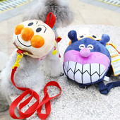 Harnaș de rucsac pentru câini drăguț din desene animate Cărucior pentru geanți de școală în aer liber Set de călătorie cu lesă pentru animale mici și mijlocii Articole pentru guler pentru animale de companie